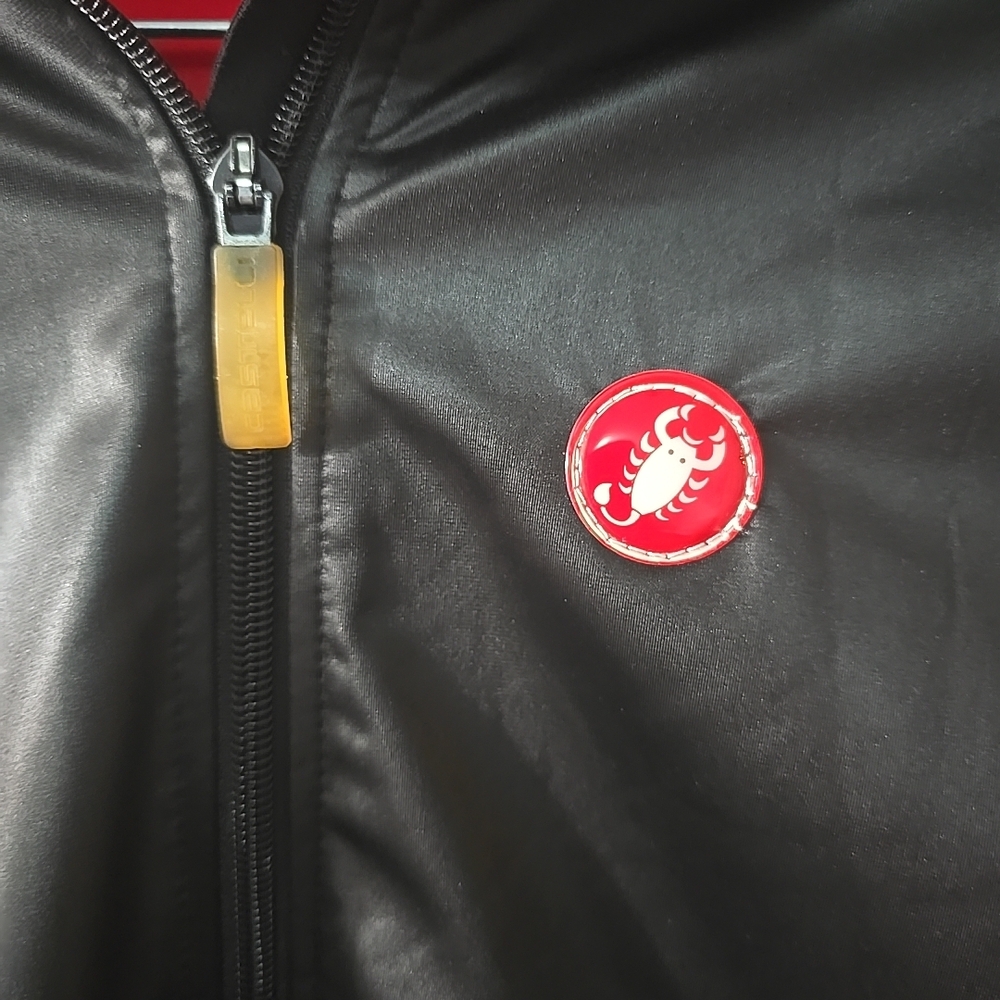 Castelli Cycle Cycling Red Black Jacket Men's size Large Made In USA - Picture 4 of 10